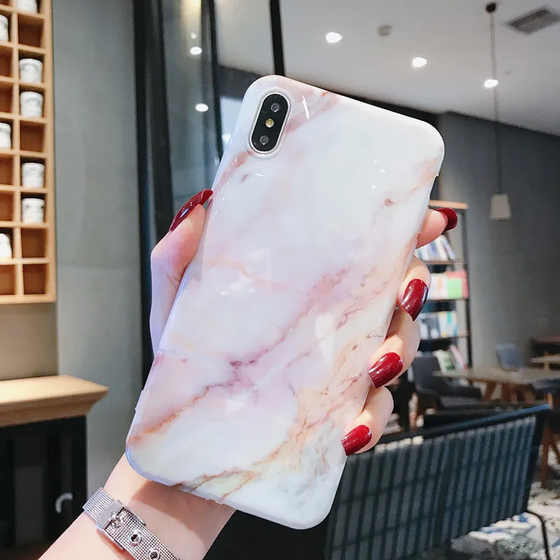 5 Мраморный чехол для Coque iphone 11 Pro Max 7 XS MAX чехол из мягкого ТПУ задняя крышка для iphone 6 6S 7 8 Plus iphone X XR чехол - Цвет: 5