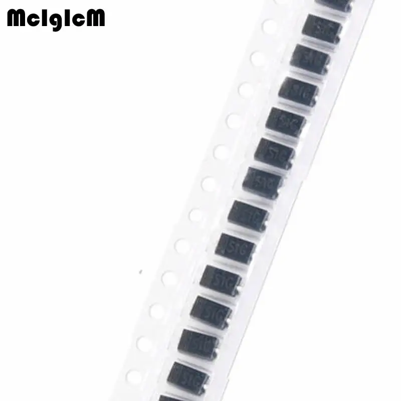 MCIGICM диод Шоттки SS12 SS14 SS16 SS110 SS24 SS210 SS34 SS36 SS54 SS510 DO-214AC DO-214AB DO-214AA