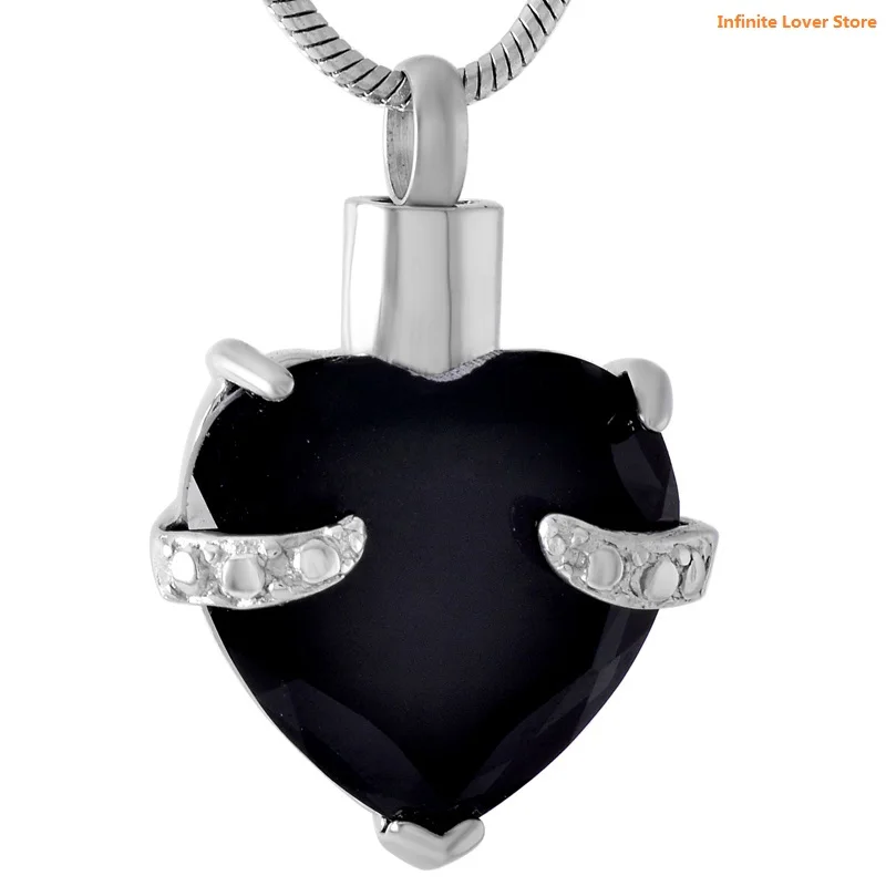 

Похоронные украшения KLH8072 «Hold My Heart Death Stone» из нержавеющей стали для кремации, оптовая продажа, похоронные украшения человека/питомца для золы или памятника