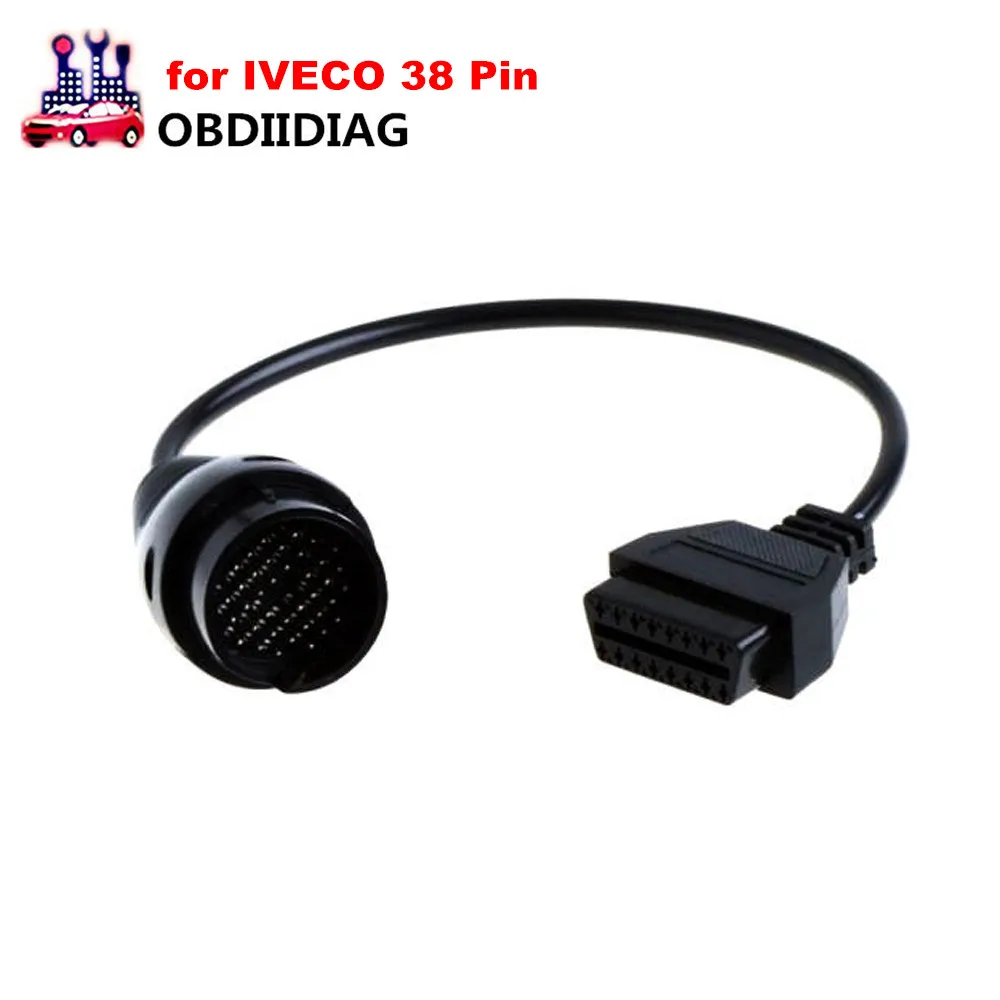 Для IVECO 38 Pin OBD2 Диагностический Кабель адаптер для 16Pin разъем OBDII автомобиля