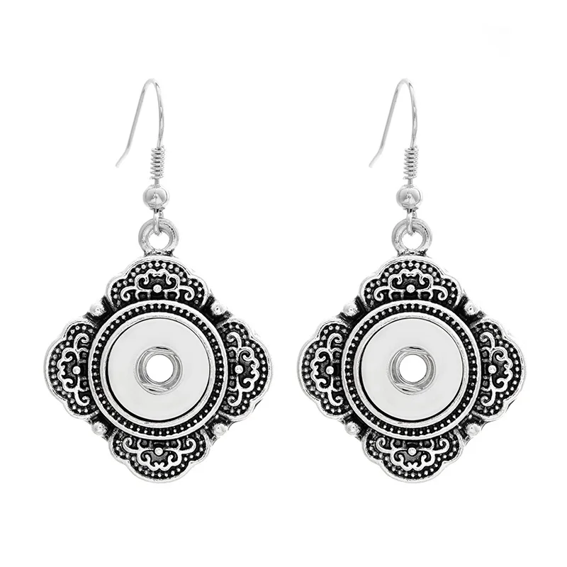 Новая мода оснастки earing взаимозаменяемые металлические кнопки серьги подходят 12