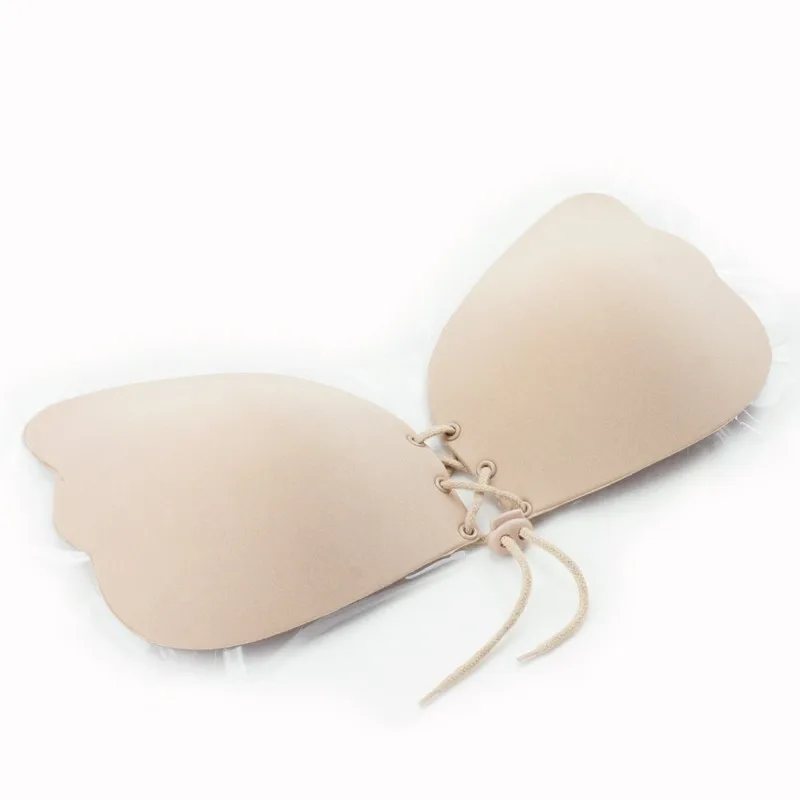 Chic sexy Adhesive Bra Strapless Backless Bra Sutia Silicone Bras Push Up Nude Sticky For Women Wedding Sexy