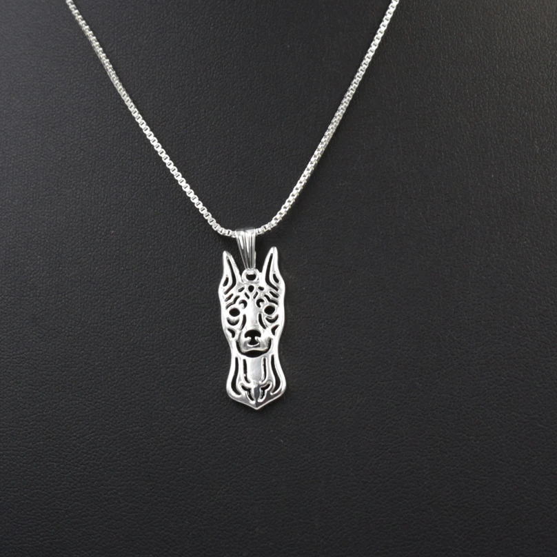 Модные украшения из миниатюрный Пинчер с укороченными earspendant Цепочки и ожерелья