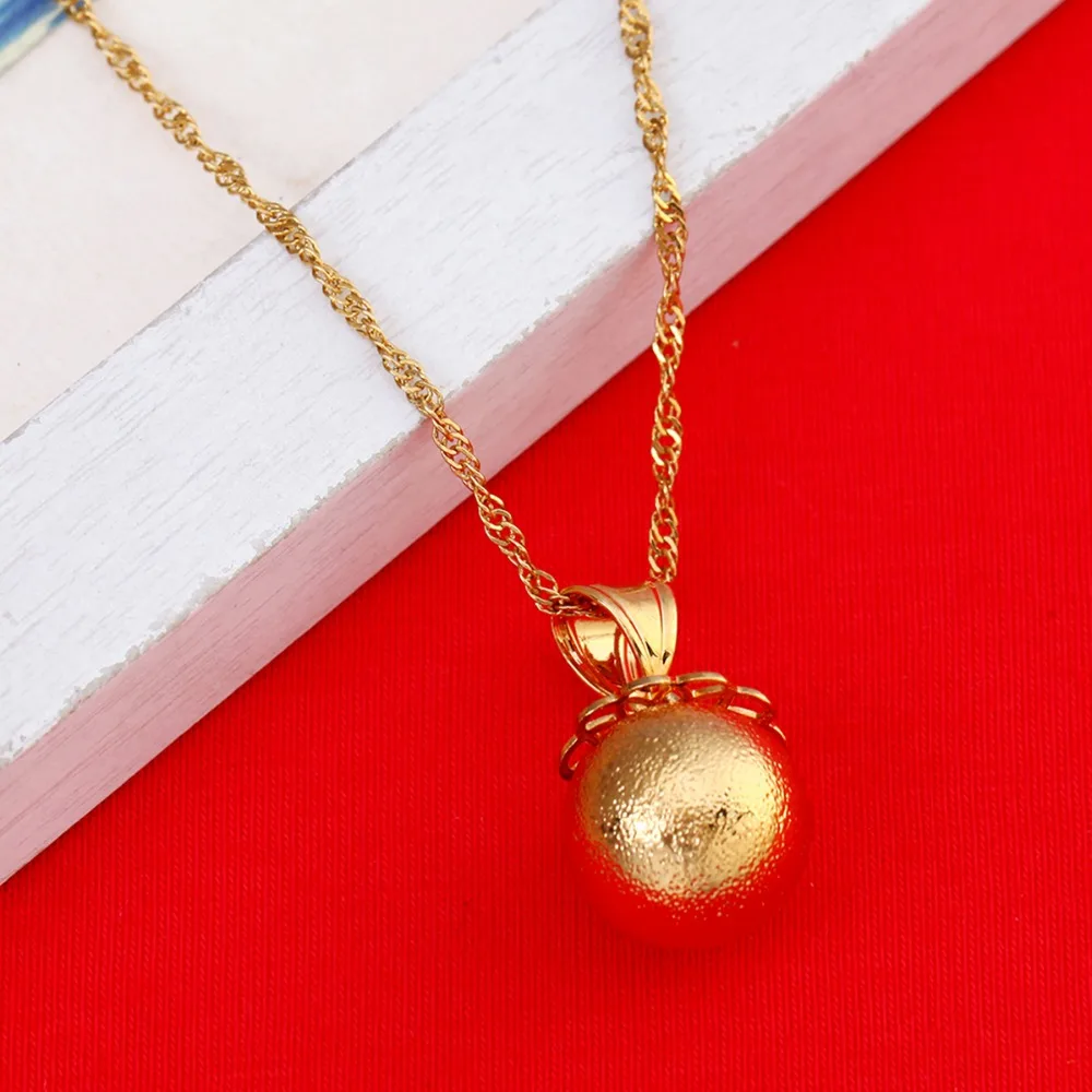 Новая мода растения Фрукты ювелирные изделия кулон для девочек золотой цвет