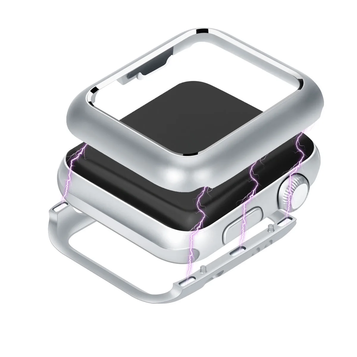 Чехол CYATO Magentic для Apple Watch 3 38 40 42 44 мм роскошный чехол Лидер продаж металлический