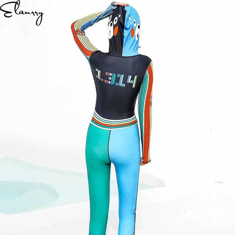 Women Rashguards Long Sleeves Pants Summer Surfing Suits Full Body High Quality Swimwear Girl Bathing Maillot | Спорт и развлечения