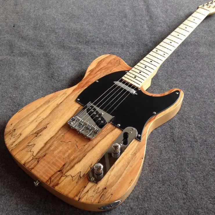 

Custom shop TL Electric Guitar spalted maple top vintage tuner