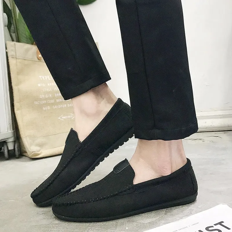 

Летняя Стильная мужская обувь, крутые мужские повседневные и удобные мужские однотонные туфли для вождения, мужские туфли, модель 866