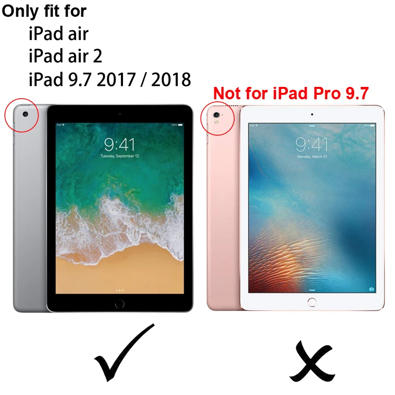 Цветной чехол с рисунком для ipad 9 7 дюйма 2017 подставкой ручки Air 2 Защитная пленка