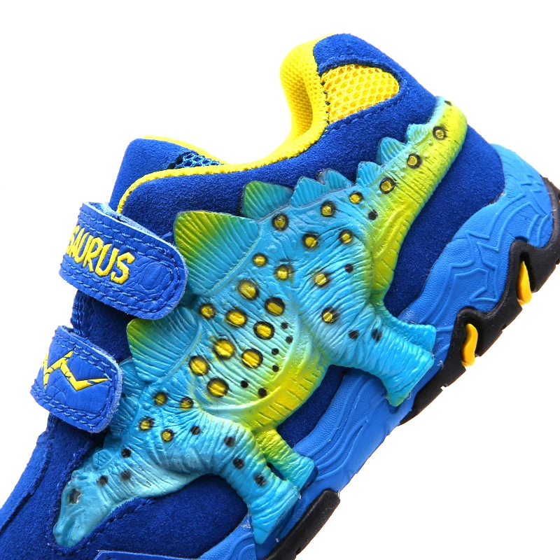 Кроссовки для мальчиков DINOSOLES детские кроссовки с подсветкой 3D динозавром