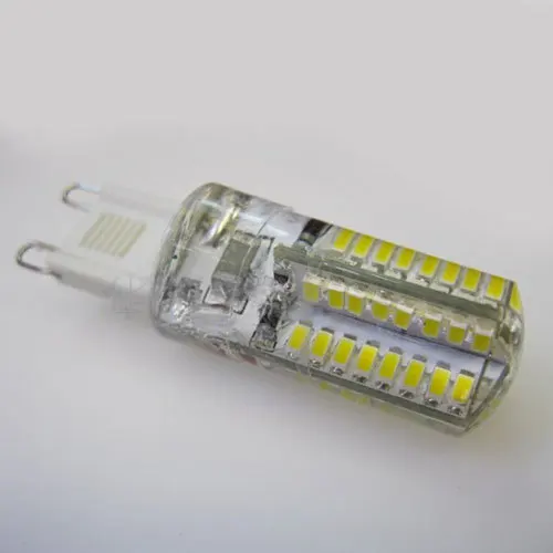 G9 Silica Gel 5W 64 LED 3014 SMD Pure White Light Bulb Lamp AC 85-265V 200-240LM #143576 | Освещение