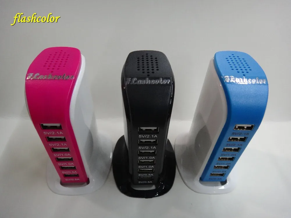 Flashcolor 10 шт 30 Вт 6 USB портов концентратор зарядное устройство Защита от