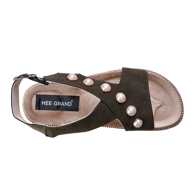 HEE GRAND/Женские сандалии модные искусственные груши Пряжка женская летняя обувь на