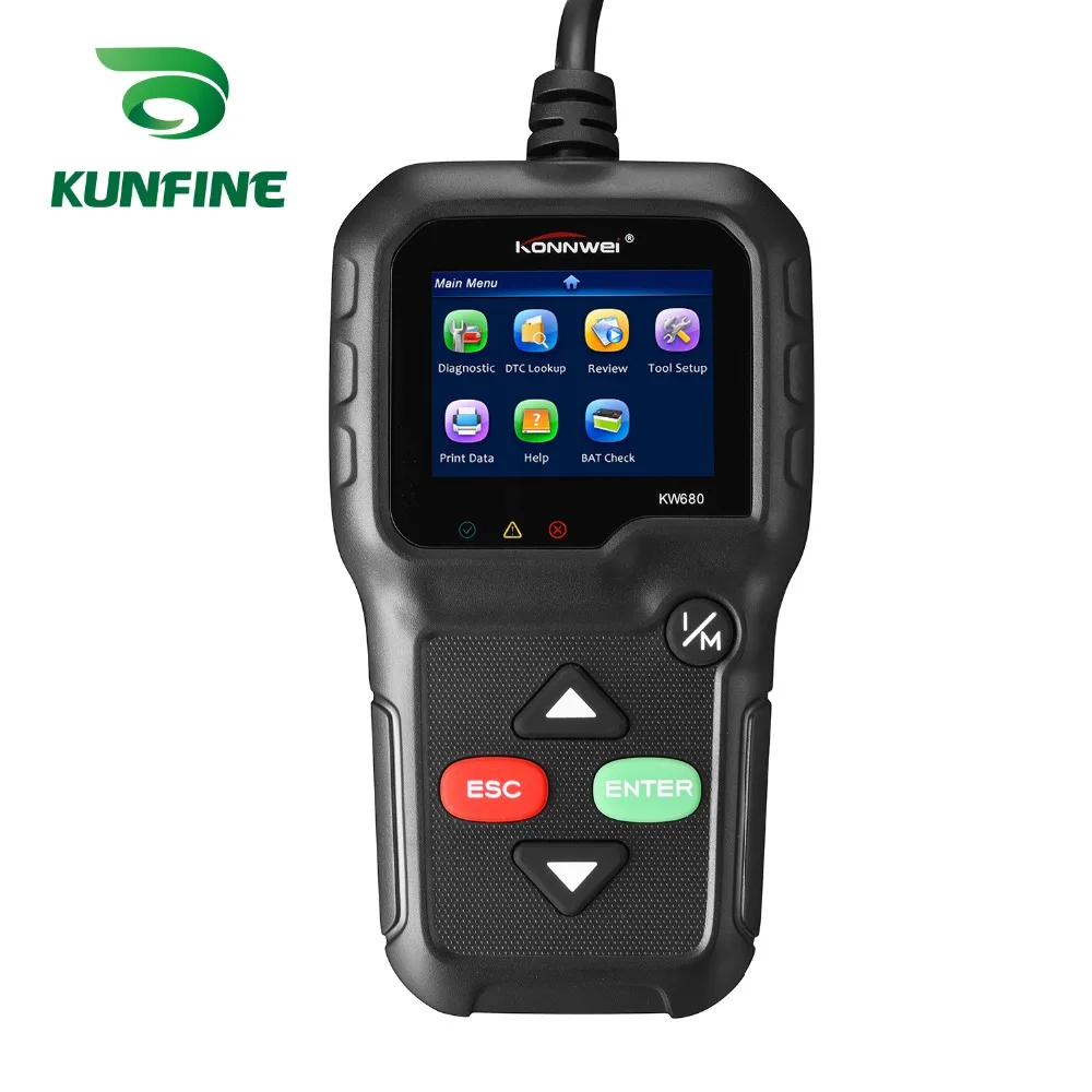Автомобильный диагностический сканер KW680 полнофункциональный OBD2 Автосканер
