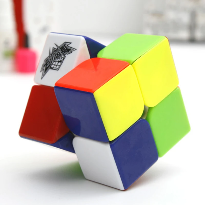 50 мм Cubo Magico cyclone для мальчиков волшебный куб 2x2x2 Stickerless скоростной 2x2 Пазлы Кубики
