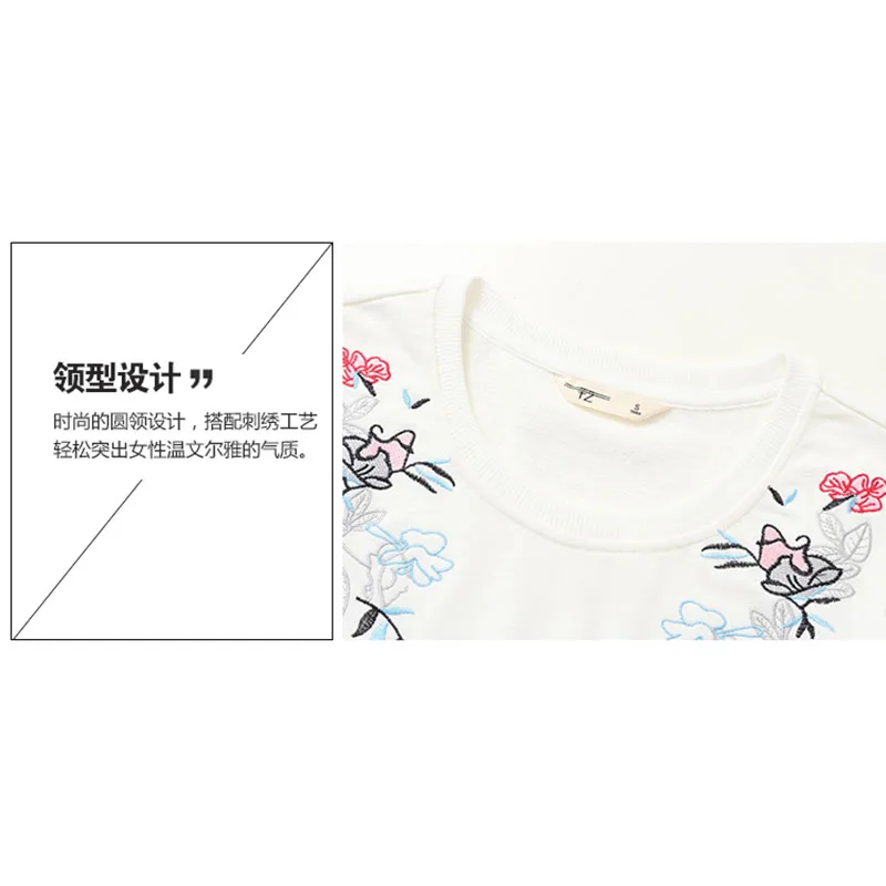 BOBOKATEER футболка с длинным рукавом женская футболка белая вышивка топы camisetas mujer manga larga Футболка женская одежда