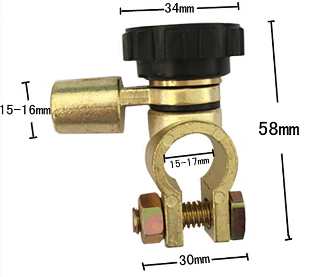 Вращающаяся электрическая клемма аккумулятора для автомобиля с защитой от