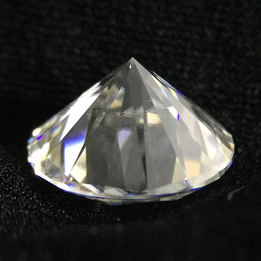 Круглая блестящая огранка 1 ct Moissanite 6 5 мм DF цвет Свободный Камень VVS1 отличная