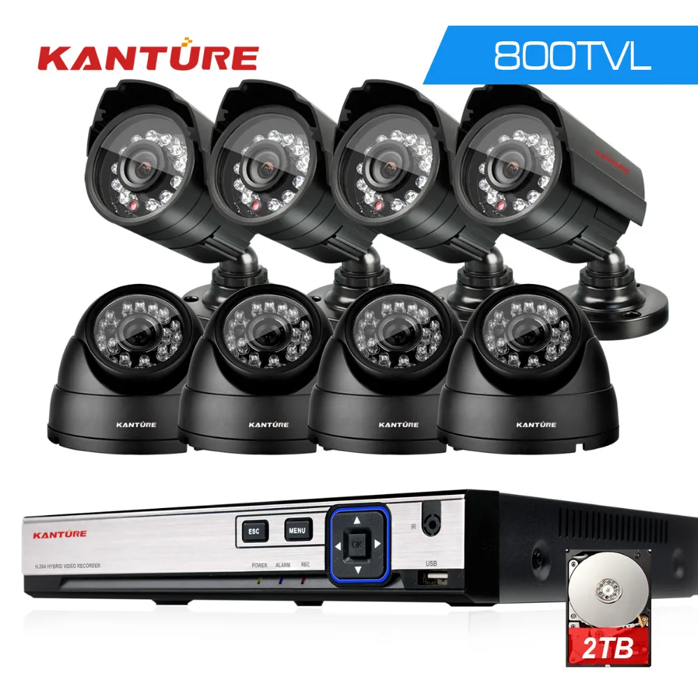 HD 800TVL IP66 в/Открытый безопасности Камера Системы 1080P HDMI DVR CCTV видеонаблюдения 8CH 1080 P