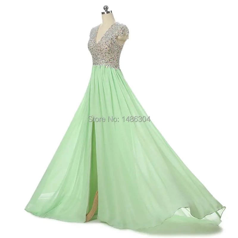 Реальное изображение сделанное на заказ Новое поступление 2019 Мятное вечернее