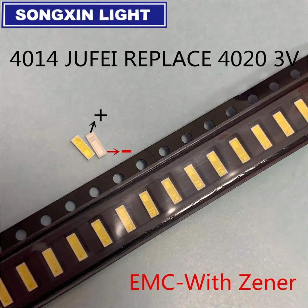 1000 шт. 4014 Замена 4020 SMD СВЕТОДИОДНЫЙ ные бусины холодный белый 0 5 Вт 3 в 6 мА для