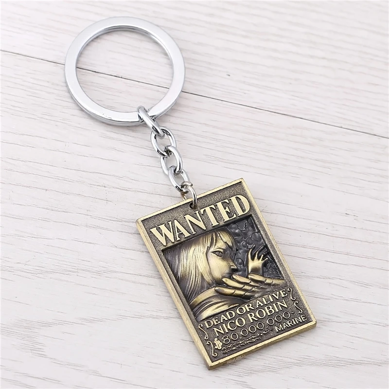 Цельный брелок для ключей J store 10 шт./лот из аниме Робин хотел металлический
