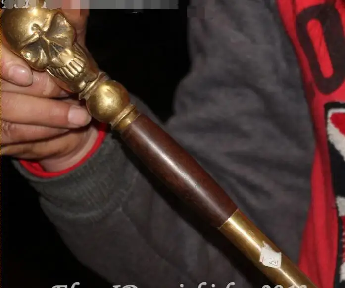 Дедушка на удачу в старинном фольклорном стиле 84 см Китай бронзовый человек