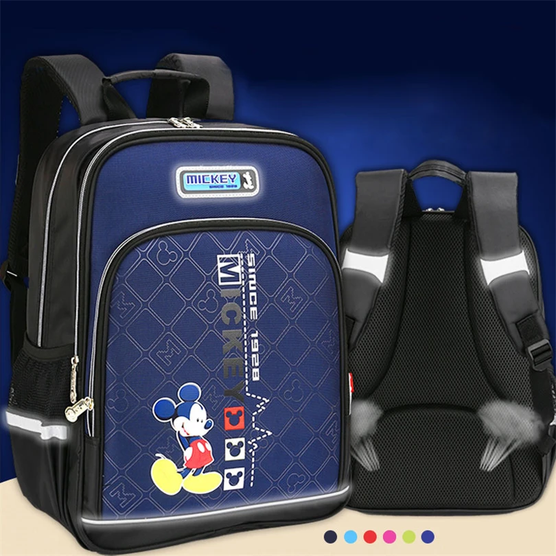 Disney 2019 водонепроницаемый ортопедический рюкзак с Микки Маусом школьные ранцы