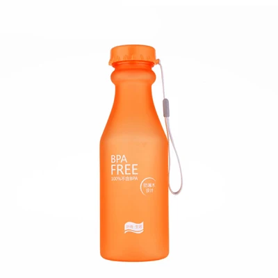 Orange-B Transhome модные бутылки для воды спортивные бутылки для лета небьющиеся портативный пластиковый чайник креативный подарок воды - Цвет: Orange-B