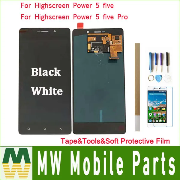 ЖК-дисплей для высокой мощности экрана Five power 5 power Five Pro power 5 Pro+ сенсорный экран дигитайзер 2 цвета с лентой