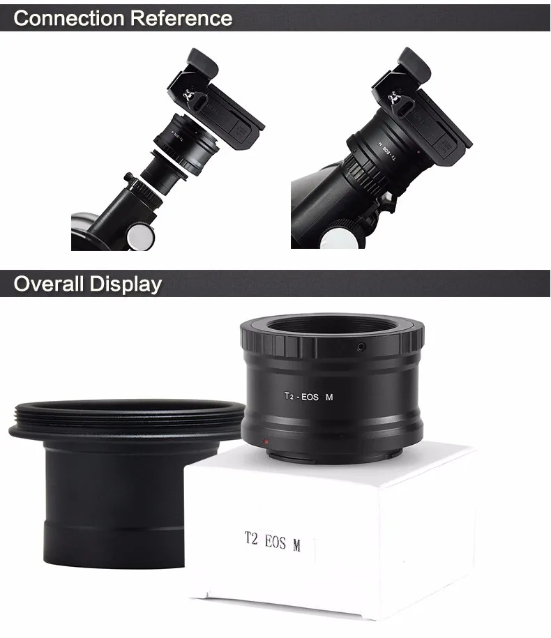 T кольцо для Canon EOS не EOS M EF-M беззеркальных Камера адаптер+ 23,2/24,5/31,7/42 мм телескопы с большим выбором оптики по изготовлению микроскопов с фокусирующей оптикой для наблюдения точечных целей адаптер