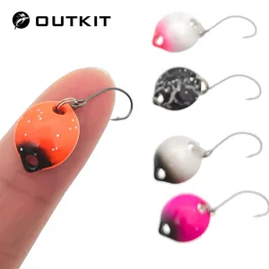 OUTKIT, 1 шт., разноцветный, 1,4 см, 1,8 г, мини-ложка, наживка, Спиннербейт, приманка, искусственный воблер, рыба, Нахлыстовые снасти