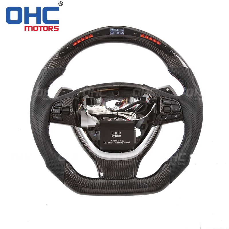 

Настоящий руль из углеродного волокна совместим с BMW F10 F12 F01 5 6 7 Seires от OHC Motors