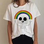 Футболка женская в стиле ЛГБТ, радужная рубашка гордости для геев и лесбиянок, повседневная винтажная одежда в стиле Харадзюку