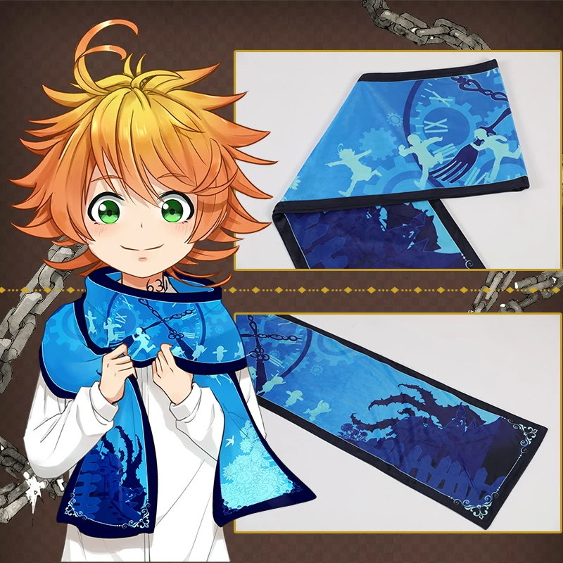 Шарф для косплея Yakusoku no Neverland Emma шарф костюмированной вечеринки на Хэллоуин
