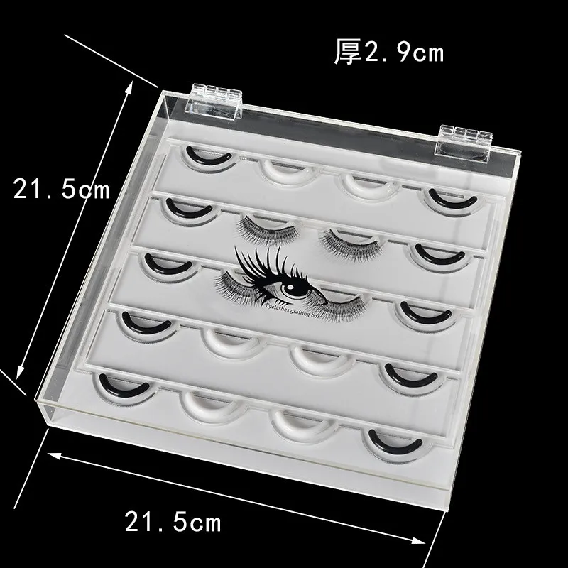 Демонстрационная Подставка для ресниц 20 cs органайзер коробка накладных клей