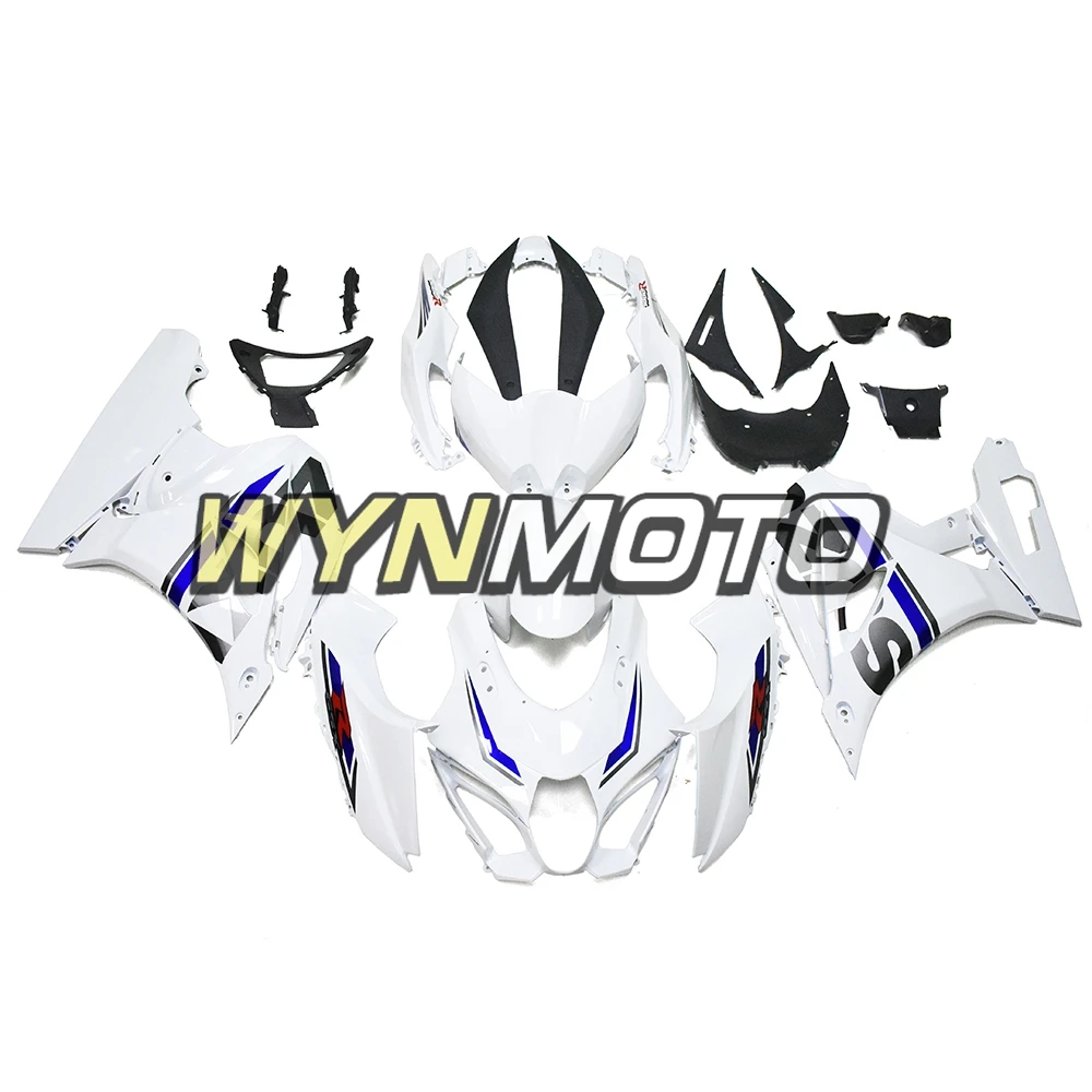 

Complete White Blue Silver Decals Fairing For GSXR1000 2017 2018 2019 Injection Fairings ABS Plastics Bodywork Panels Bike Cover