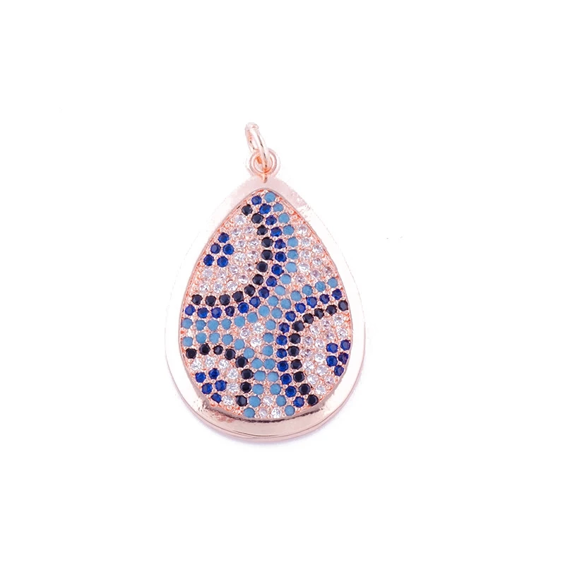 Rose Gold Charms Juya Бесконечность греческий глаз ювелирные изделия поставки золото/серебро/розовое золото Турецкий Дурной глаз талисманы аксессуары для женщин мужчин ювелирные изделия - Окраска металла: Rose Gold Charms
