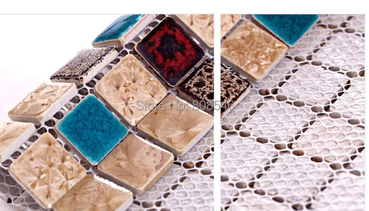 Polished porcelain wall tiles mosaic MD-CR01 blue ceramic backsplash bathroom floor | Обустройство дома