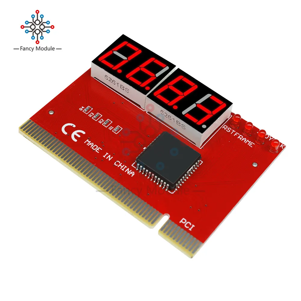 4 цифровых PCI карты ПК анализатор диагностика материнской платы тест на почту
