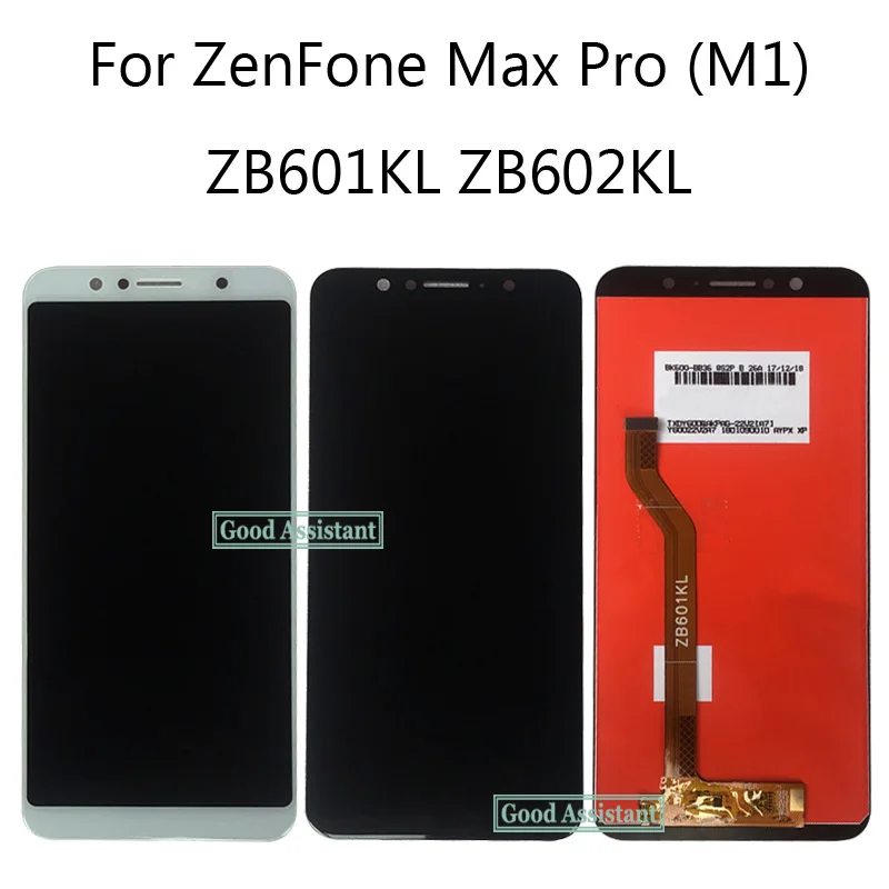 6 0 для ASUS ZenFone Max Pro (M1) ZB601KL ZB602KL Полный ЖК дисплей + сенсорный экран дигитайзер в