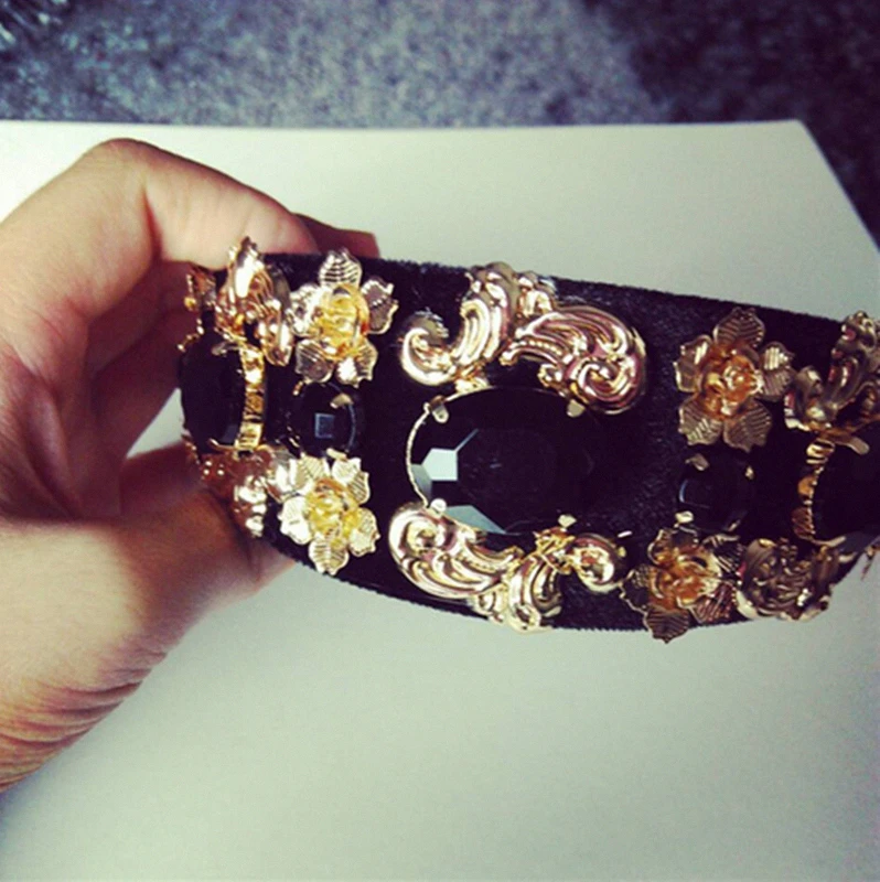 Модные свадебные аксессуары для волос в стиле барокко металла гравировкой виде