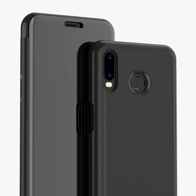 Зеркальный прозрачный умный чехол для Samsung Galaxy J3 J5 J7 Pro Prime On5 On7 2016 2017 откидной