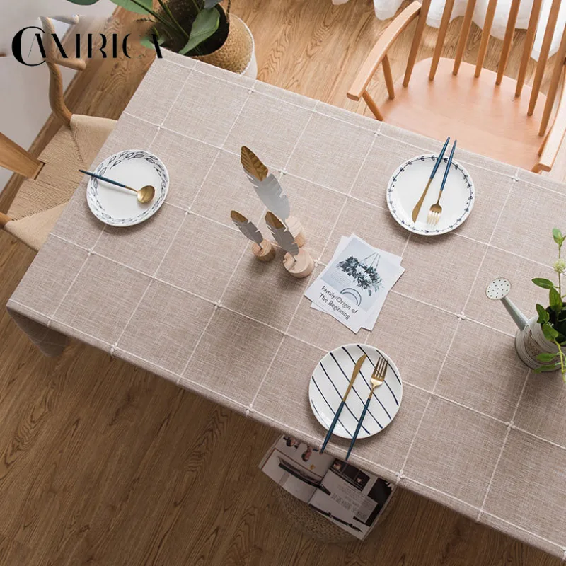 Декоративная скатерть с кисточками водонепроницаемый Прямоугольный Обеденный