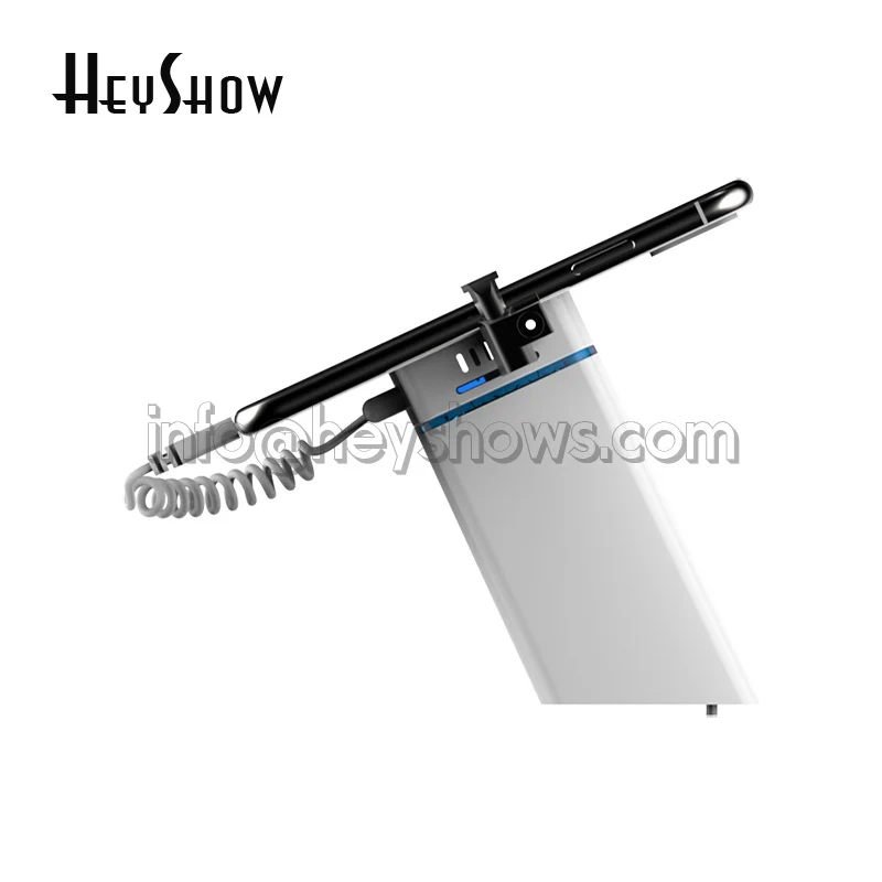6Pcs Mobile Phone Security Burglar Alarm System Stand For Charging Iphone Anti Theft Device Display Holder With Clamp