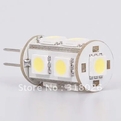 Теплый белый/белый 9led 5050 SMD LED G6.35 Лампа с широким вольтом и регулируемой яркостью
