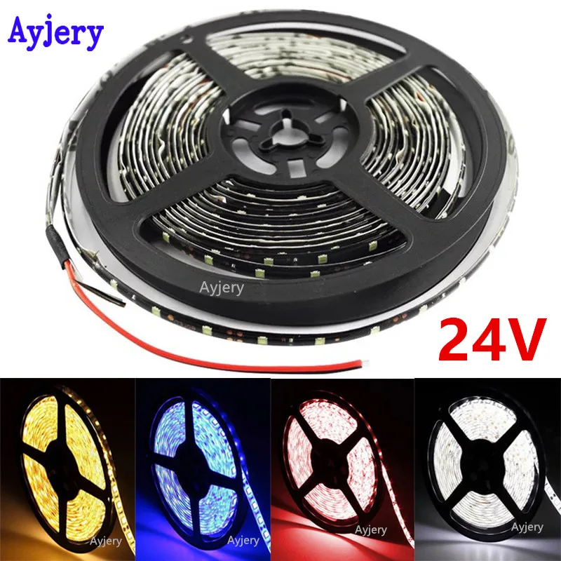 AYJERY 2 5 рулонов 24 В постоянного тока м гибкая 3528 1210 300 SMD IP65 водонепроницаемое