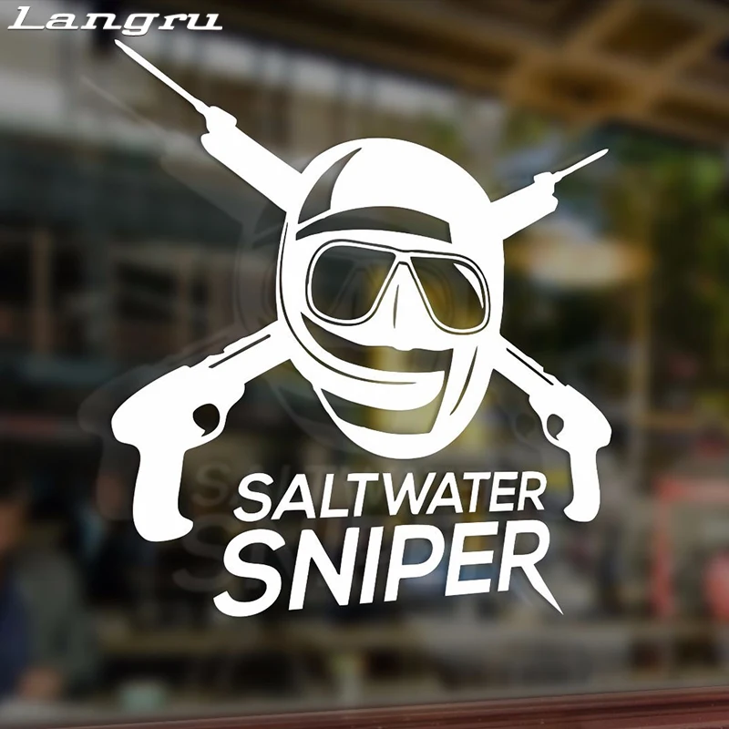 Langru виниловые наклейки для подводной охоты ловли рыбы морской воды снайпера