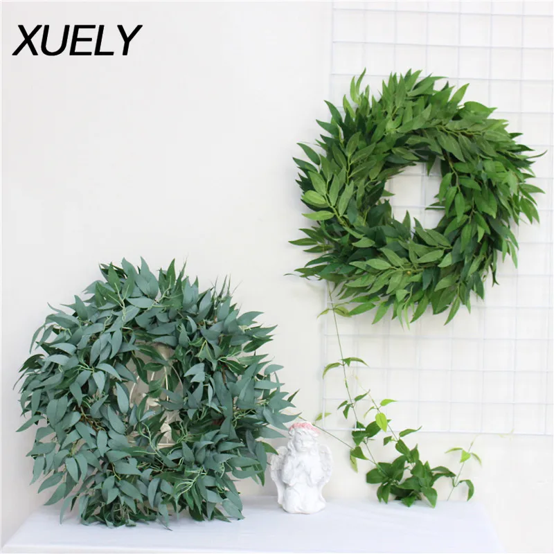 Зеленые искусственные цветы венок из листьев эвкалипта фотосессия - купить по