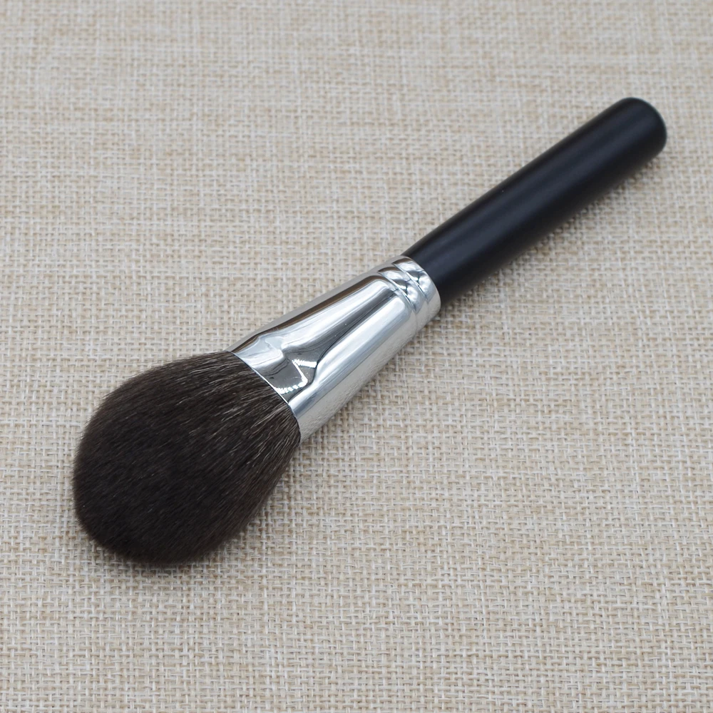 K108, Профессиональные кисти для макияжа, синяя белка, козья шерсть, кисть для пудры, черная ручка, косметические инструменты, Кисть для макияжа